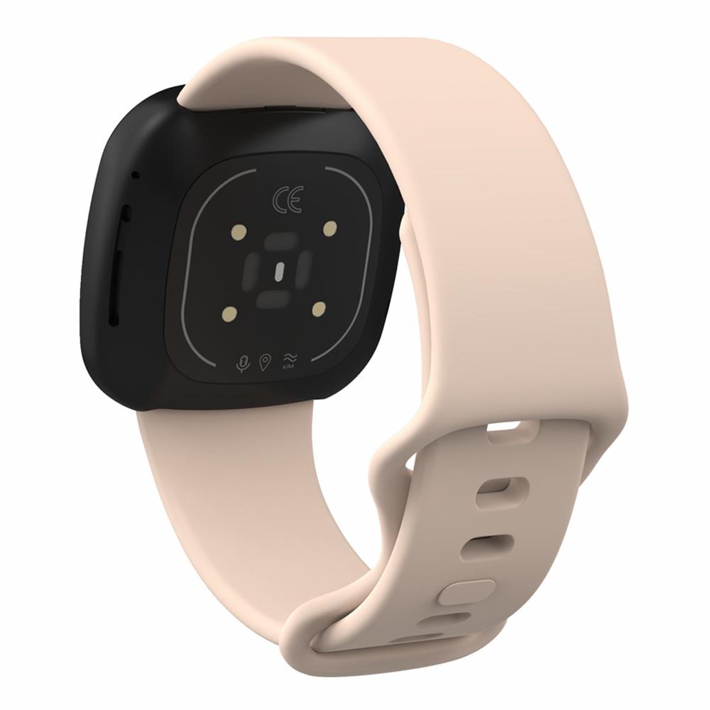 22.5mm Soft Silicone Watch Strap Replacement for Fitbit Versa 3/Sense [Size: L]