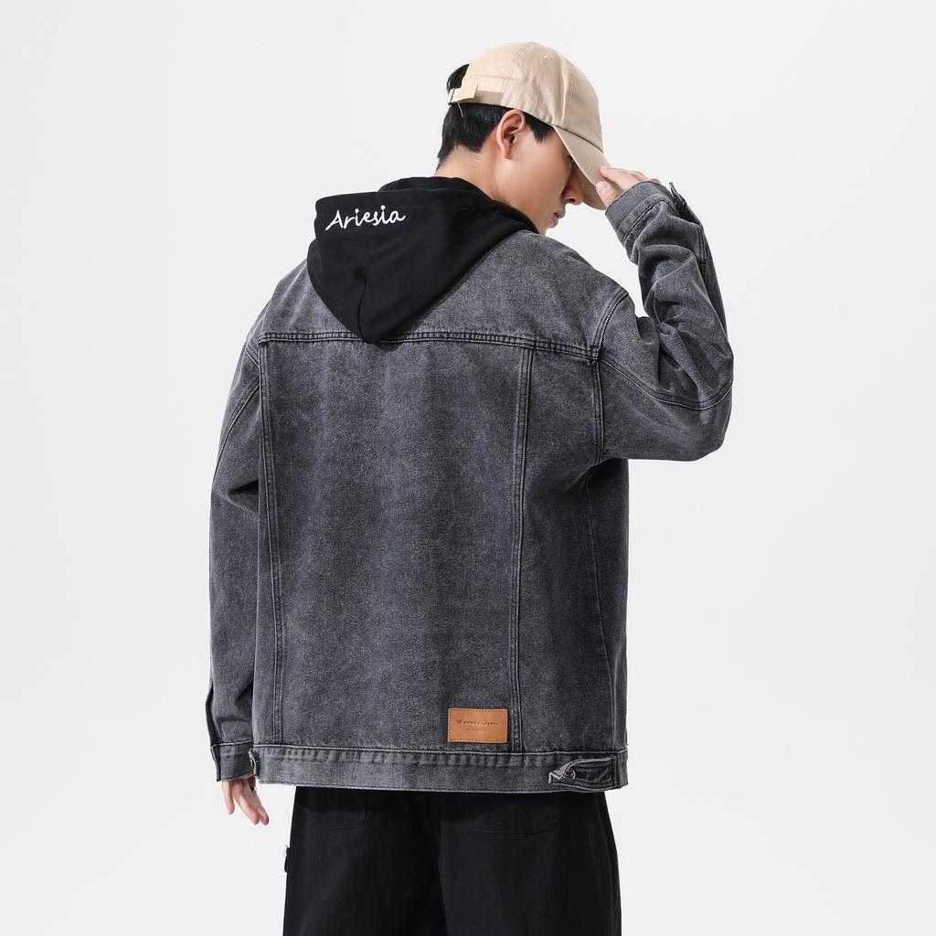 Luo Fanshi Spring Japanese Loose Casual Jacket Retro Washed Denim Jacket Versatile