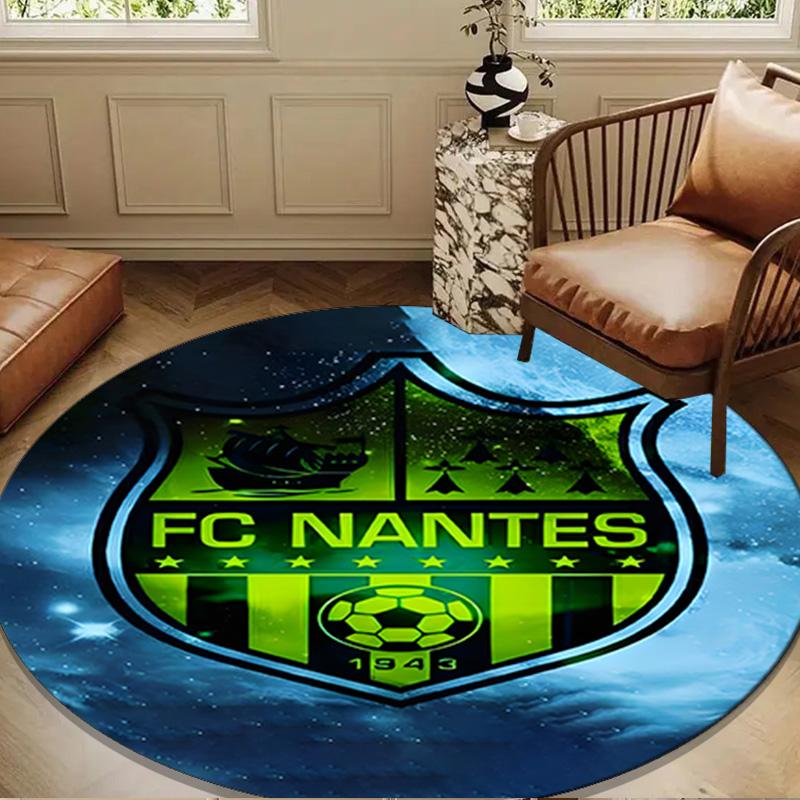 1PC rug Fc Nan-tes Crest Design Round mat Home Decor, Chair rug For livingroom,Bedroom, doormat home decor Birthday Gift Christmas Gifts
