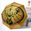 Jägermeister Emblem Glow Folding Umbrella Durable Suitable for All Seasons Outdoor Umbrella Travel