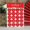 Five-Star Red Flag Face and Decoration Stickers - Small Adhesive National Flags for Events and Atmosphere
