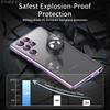 Samsung S25 Phone Case Eye Protection Double-sided Magneto Metal S24ultra Protective Case All-inclusive, Suitable for S23 Glass