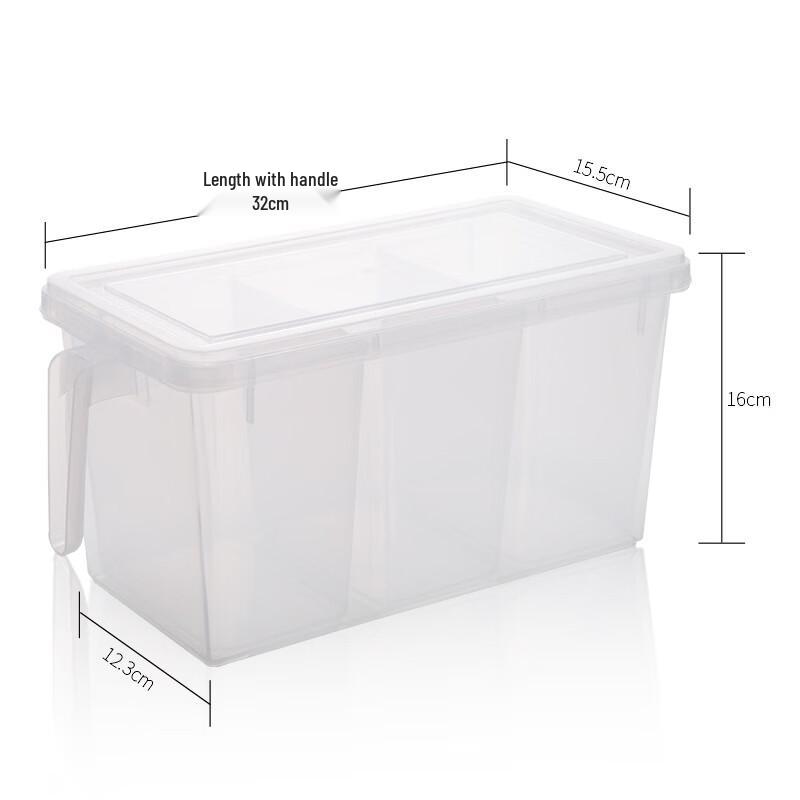 Refrigerator Food Storage Box with Handle