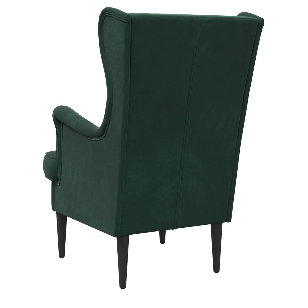 Armchair Dark Green Velvet