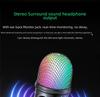 V5 RGB USB Condenser Microphone - Noise Reduction for PC, Mobile, Live Karaoke, and Gaming.
