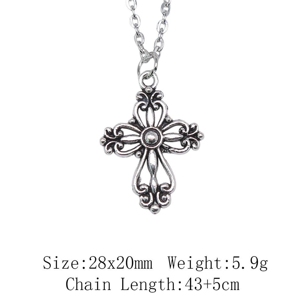 Birthday Gifts Boho Necklace Cross Skull Necklace On The Neck 43cm Chain Women's Bag Long Necklace