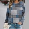 Autumn and Winter New Fashion Round Neck Long Sleeve Printed Elegant Casual Loose Hoodie