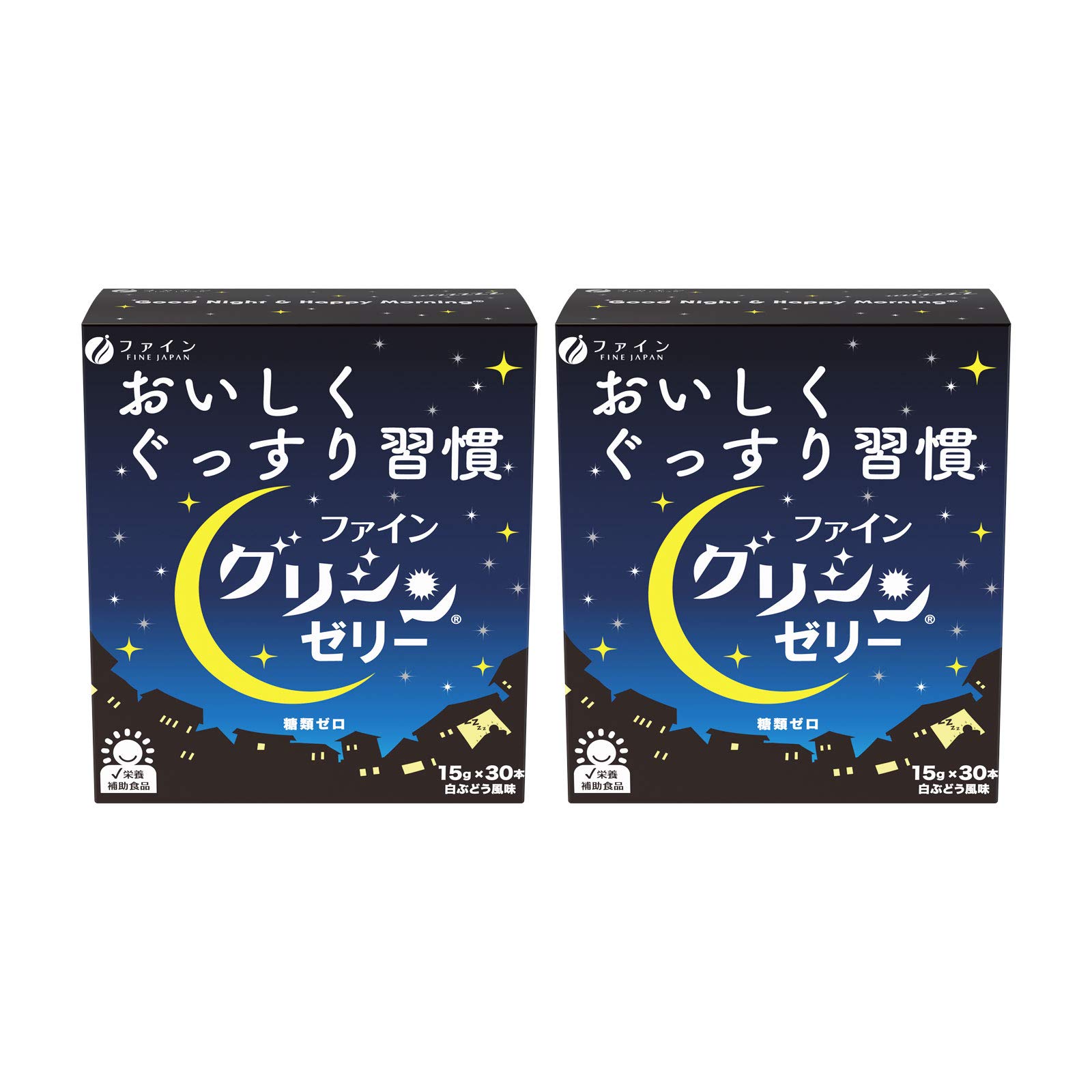 

FINE JAPAN Fine Glycine Глициновое желе Содержит и ГАМК Вкус белого винограда Сделано в Японии 30 пакетиков Пакетиков в наборе из 2 Глицин, Теанин, (1-2 дня) синий