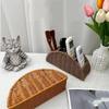 Multi-Use Weaving Storage Basket Plastic Weave Pattern Woven Basket Brown Grey Compartmentalized Organizer Basket