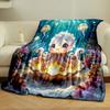 Cute Octopus in Glowing Seashell print blanket soft and cozy perfect for the living room bed sofa or a nap,gift