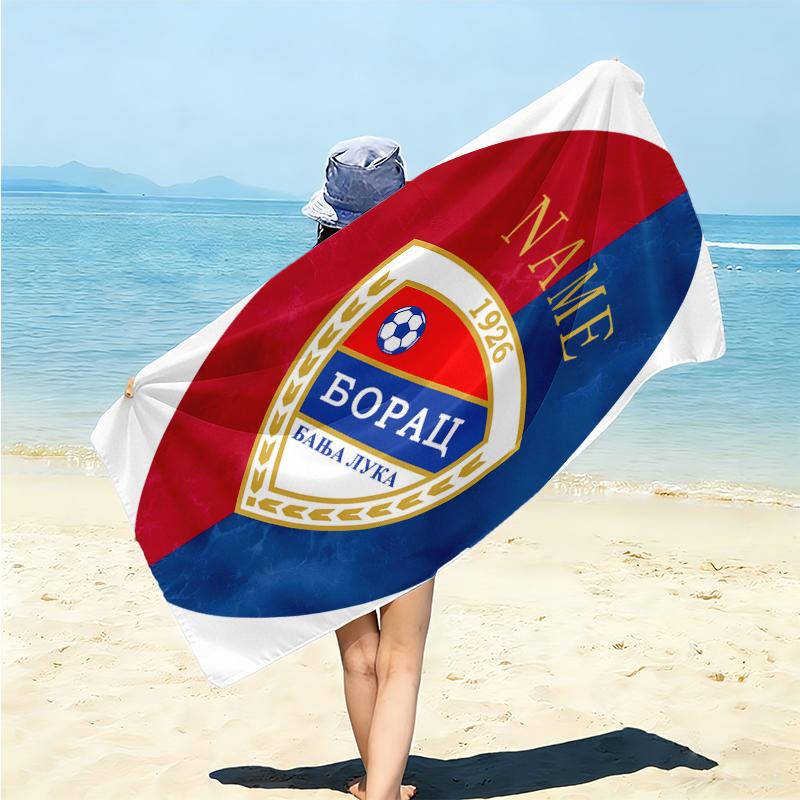 Personalized German Flag Crest Beach Towel Microfiber Beach Towel Thin Absorbent for Beach Swimming Yoga Bath Sports. 0910104