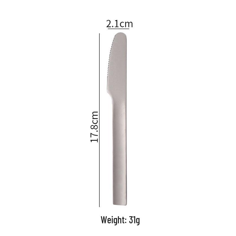 Stainless Steel Portable 3-Piece Travel Cutlery Set: Knife, Fork & Spoon