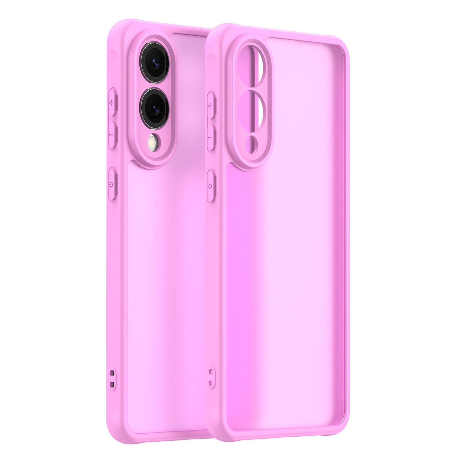 

Samsung Galaxy S25 Edge Phone Case, Matte Shockproof Phone Case Cover for Samsung Galaxy S25 Edge рожевий