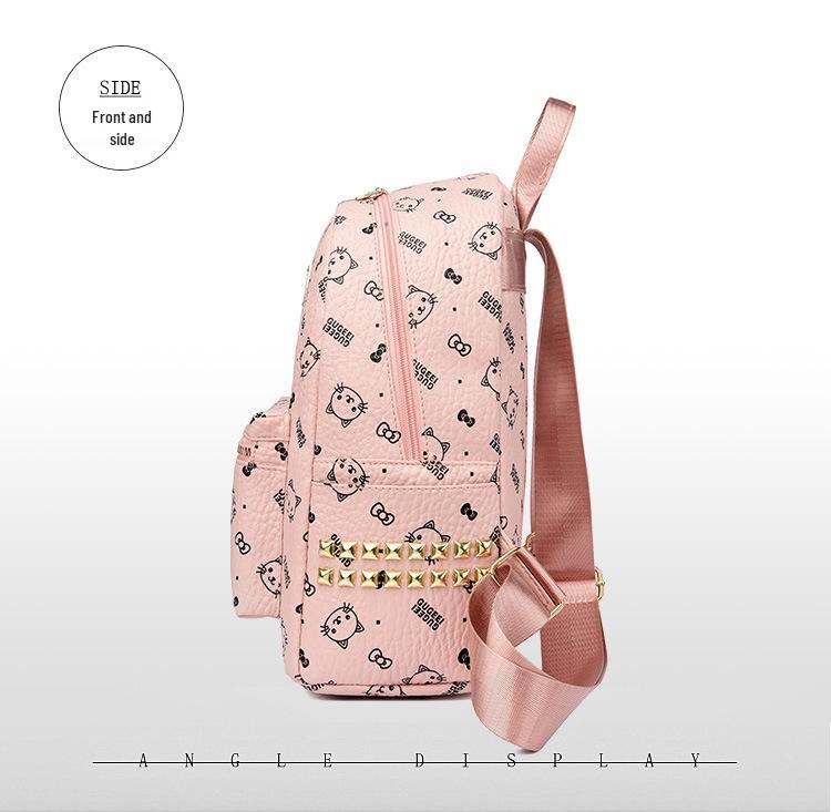 2025 Koreanischer Anime-Stil Vielseitiger Studentenrucksack mit großem Fassungsvermögen