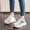 ZY leather dad shoes new autumn breathable thick sole height increase sports and leisure