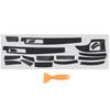 18pcs 5D Glossy Carbon Fiber Style Sticker Decal Trim Decoration Fit For BMW 5-Series E60 2003-2007 2008 2009 2010
