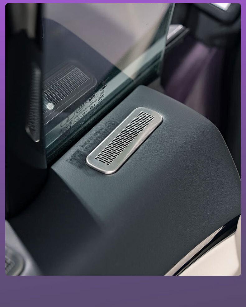 Zhijie R7 Electric Car Door Air Vent Stainless Steel Cover Interior Decor