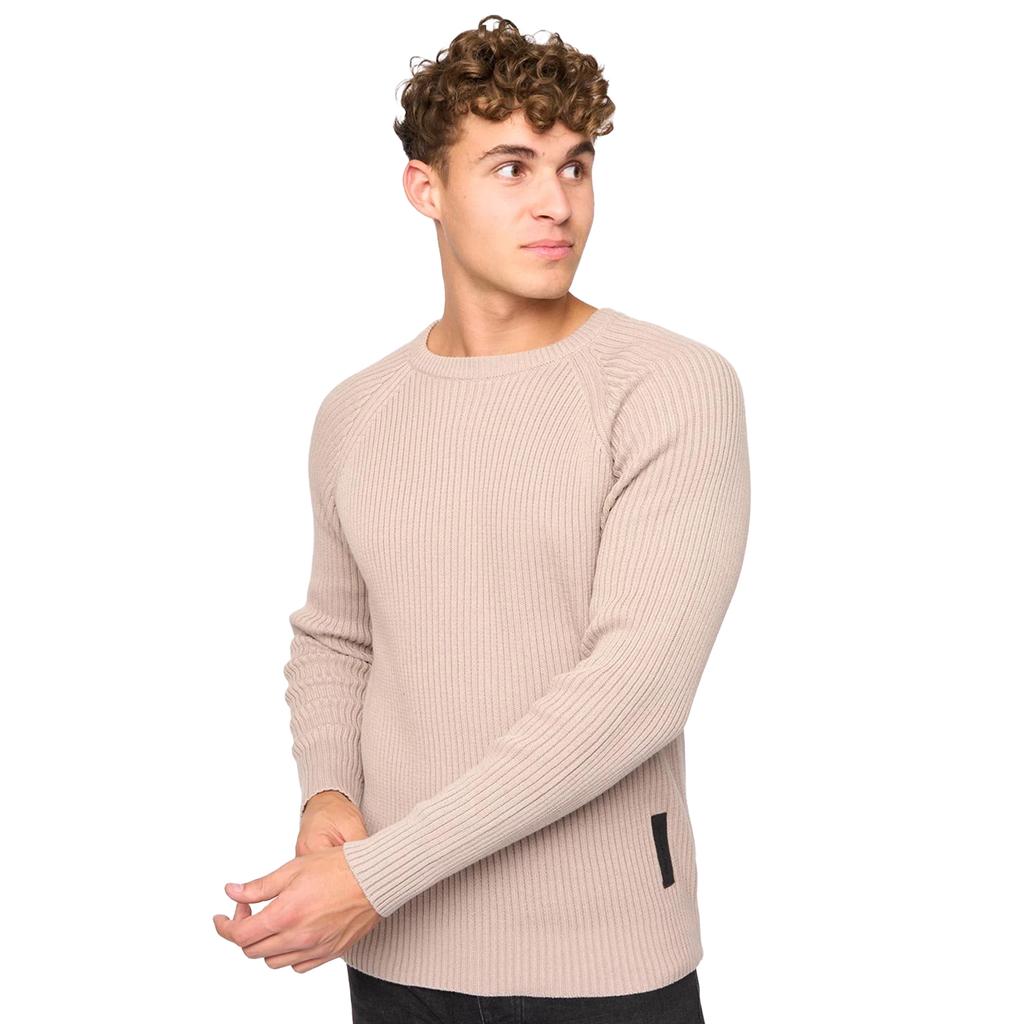 Crosshatch Mens Kramtax Knitted Raglan Pullover