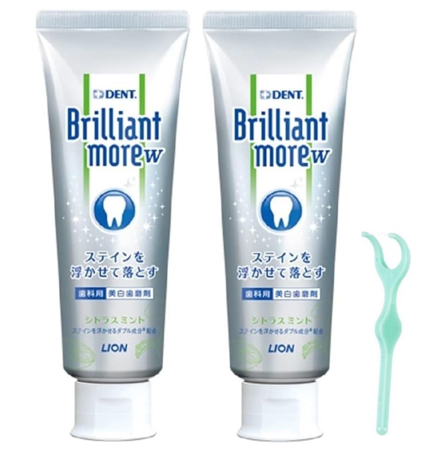 

[Set of 2] Brilliant More Double Citrus Mint 90g x 2 + Ultra Floss S 1