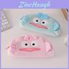 Pink And Blue Plush Pencil Bag With Big Capacity Kids Stationery Organizer For Students