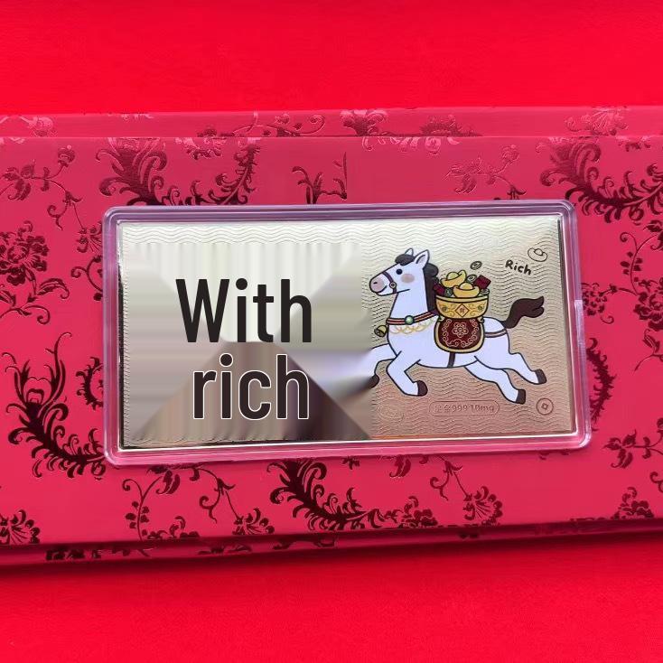 Year of the Horse 999 Gold Note 10mg - New Year Valentine's Gift for Men & Women In Red Envelope