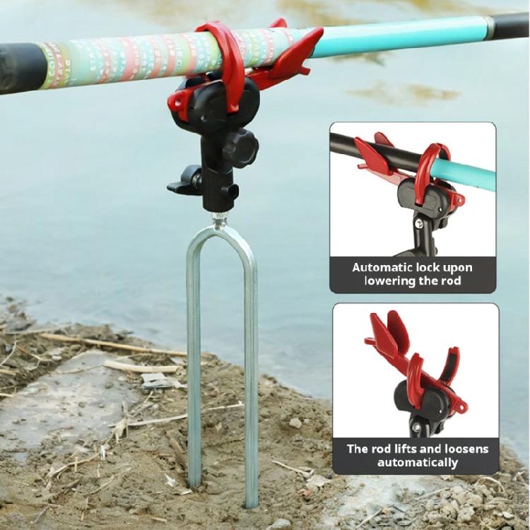 Automatic Locking Fishing Rod Mount Multiple Position Fishing Poles Stand Ergonomic for Precise Positioning