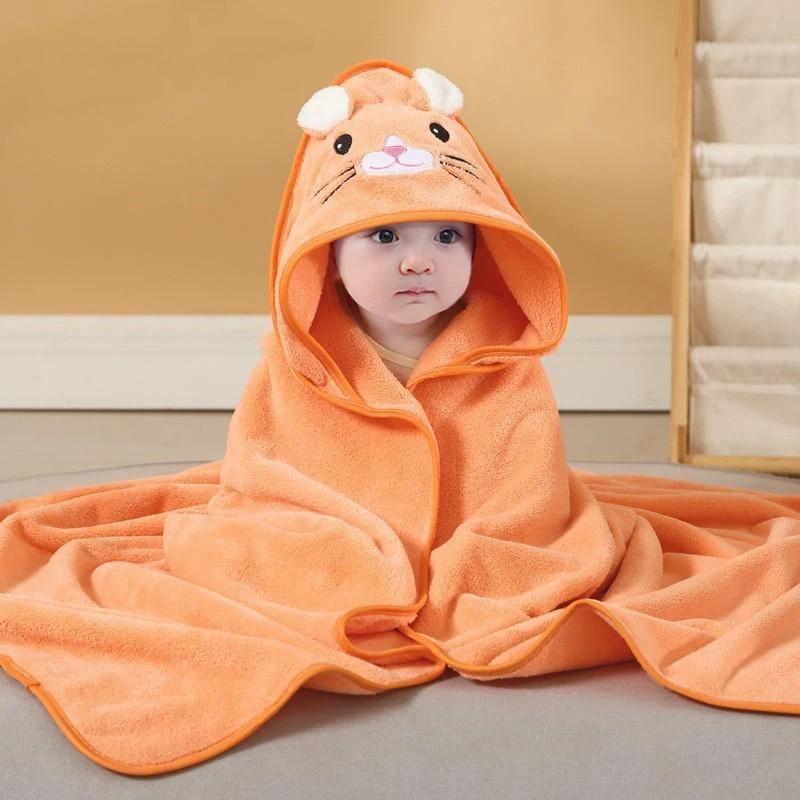 Asciugamani da Bagno per Bambini con Animali dei Cartoni Animati Morbido Asciugamano con Cappuccio per Neonato Coperta Avvolgente Calda per Bambini Piccoli per Maschi e Femmine