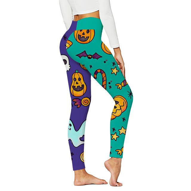 High-Waisted Fashionable Printed Yoga Leggings for Women 3X-Large