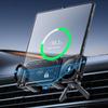 Air Vent Cell Phone Holder Auto-Clamping Wireless Charger Mobile Phone Holder Double Coil Design Navigation Bracket For Straight