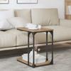 Side Table Artisan Oak 50 x 35 x 52 cm Wood Based Material