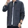 Men's Solid Color Corduroy Jacket - 2025 Autumn/Winter Velvet, Thick & Warm Long Sleeve Shirt