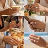Exquisite Imitation Pearls CZ Rings for Women Light Luxury Cubic Zirconia Rings Fashion Aesthetic Wedding Party Jewelry Gifts