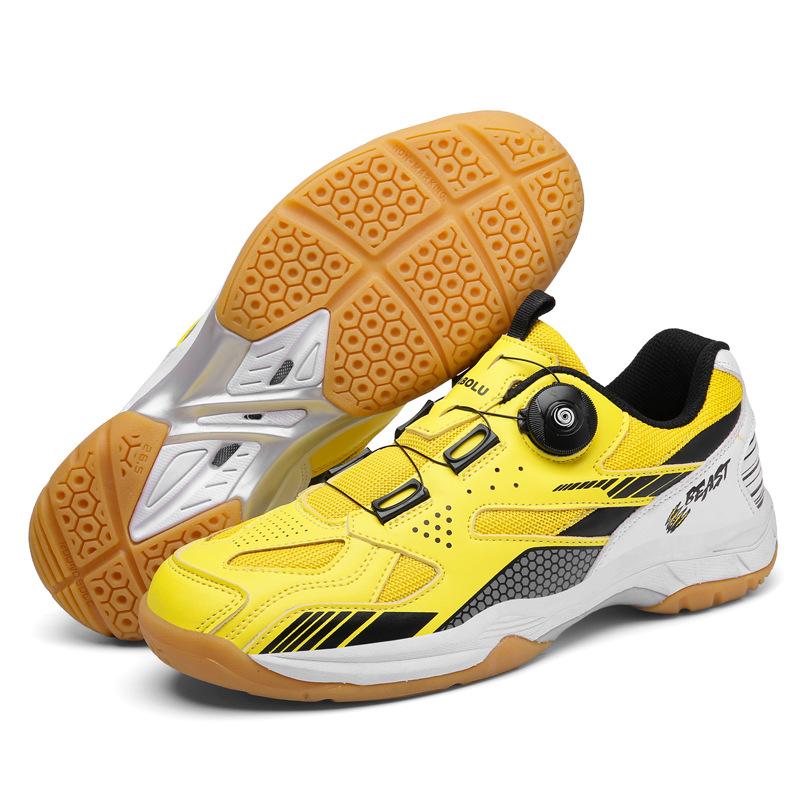 Foreign trade table tennis shoes four seasons sports training badminton shoes men and women couples breathable shock absorption running tennis shoes