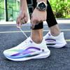 Fashion Purple White Athletic Sneakers Men Street Style Platform Running Sneakers Women Casual Sport Shoes Casual Fitness Training Exerc