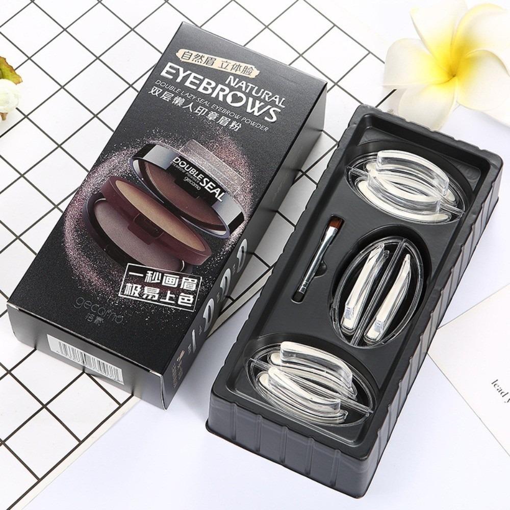 Perfect Shape 2 Colors Eyebrow Seal Stamp Quick Make Up Lazy Person Brow Stamps Make Up Beginner