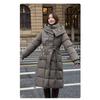 Jacket for Women, Long Style Winter New Korean Style Over-the-knee Cotton-padded Jacket, Waist-cinching and Thickened Cotton-padded Jacket