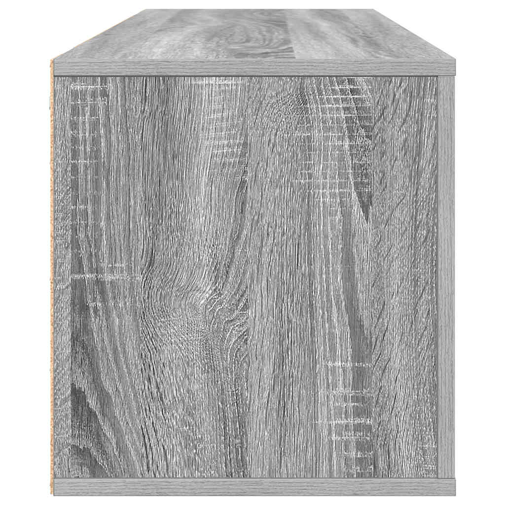 Wall Mounted Shoe Cabinet Gray Sonoma 100x35x38 cm Particleboard