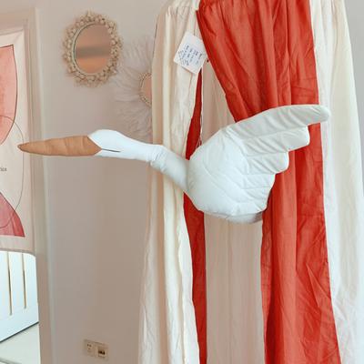 Exquisite Hanging Stuffed Plush Toy Soothing Effect Comfortable High Elasticity Exquisite Workmanship Swan Stuffed Toy for Children