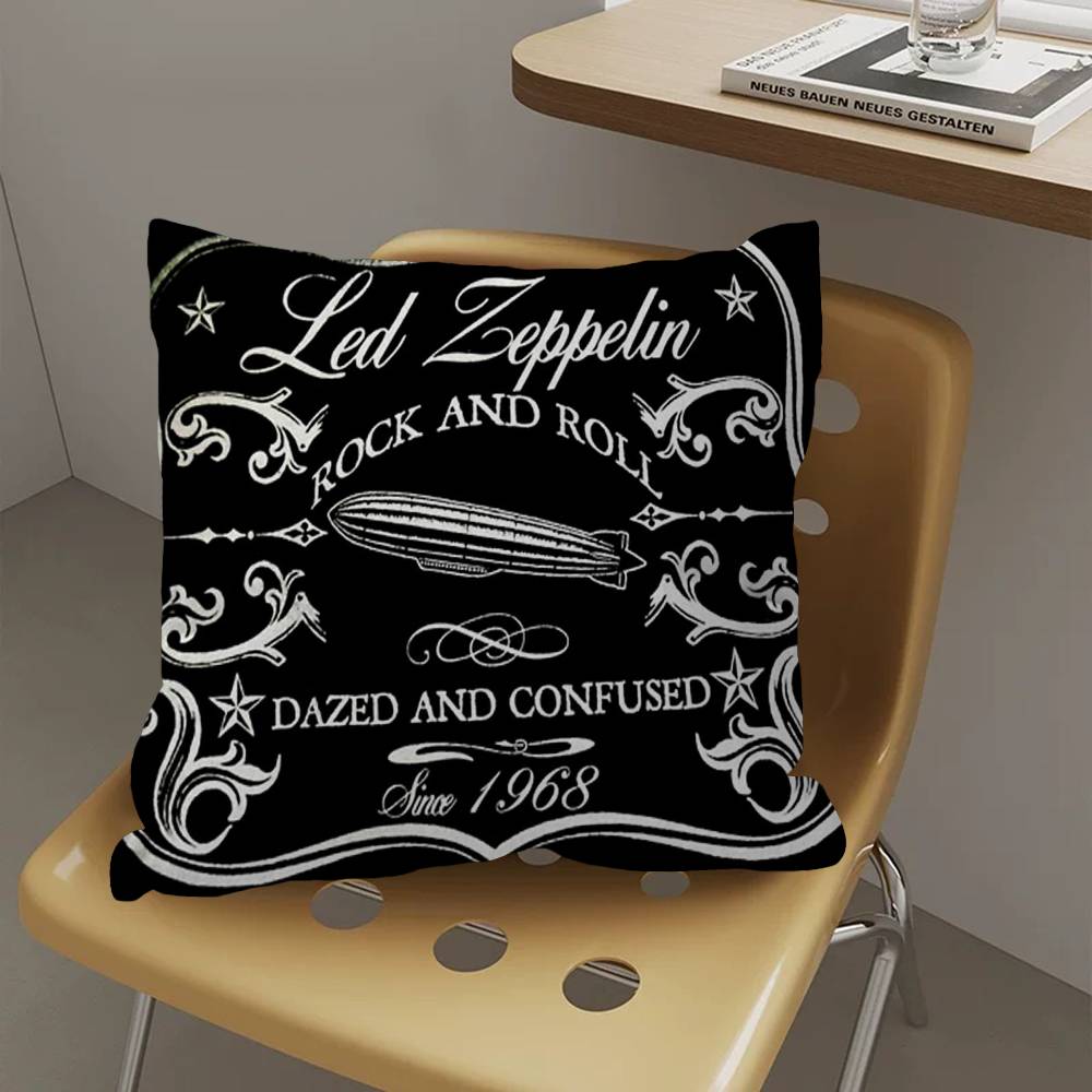 Vintage Band L-Led Z-Zeppelin Cushion Cover Pillowcase Upholstery Sofa Throw Pillow Home Decor Pillowcas