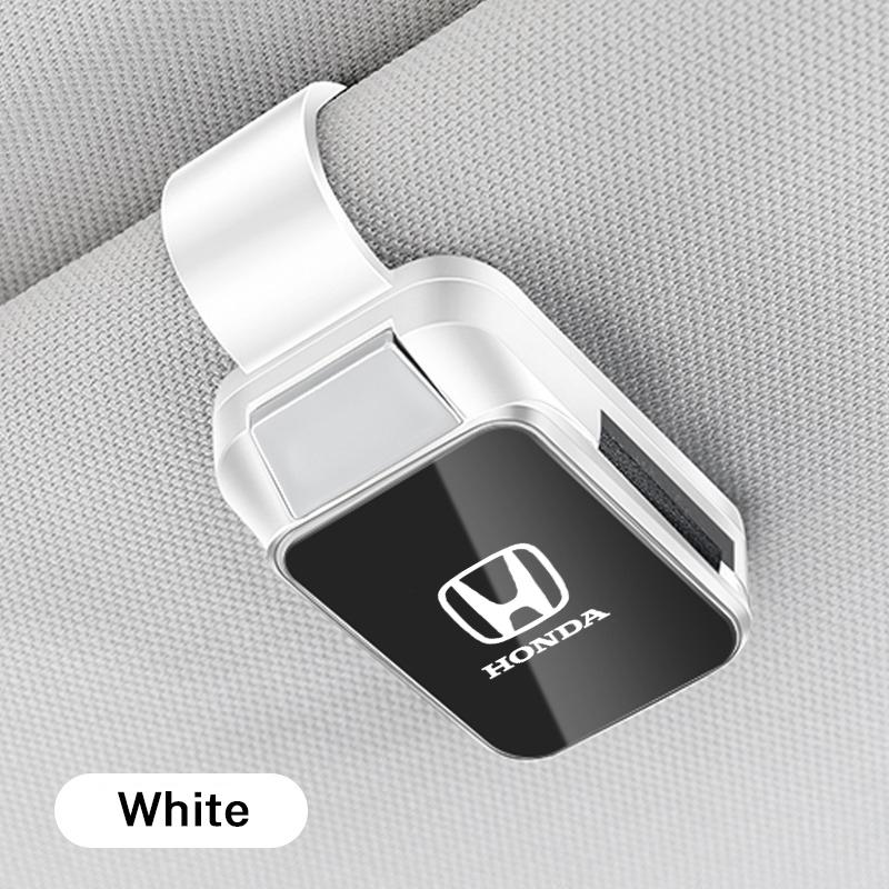

Car Logo Sun Visor Mount Sunglasses Clip Holder Bracket Portable for Honda Civic Accord Fit City Vezel CRV Odyssey Jazz Prelude