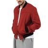Men S Stand Collar Button Closure Casual American Style Jacket