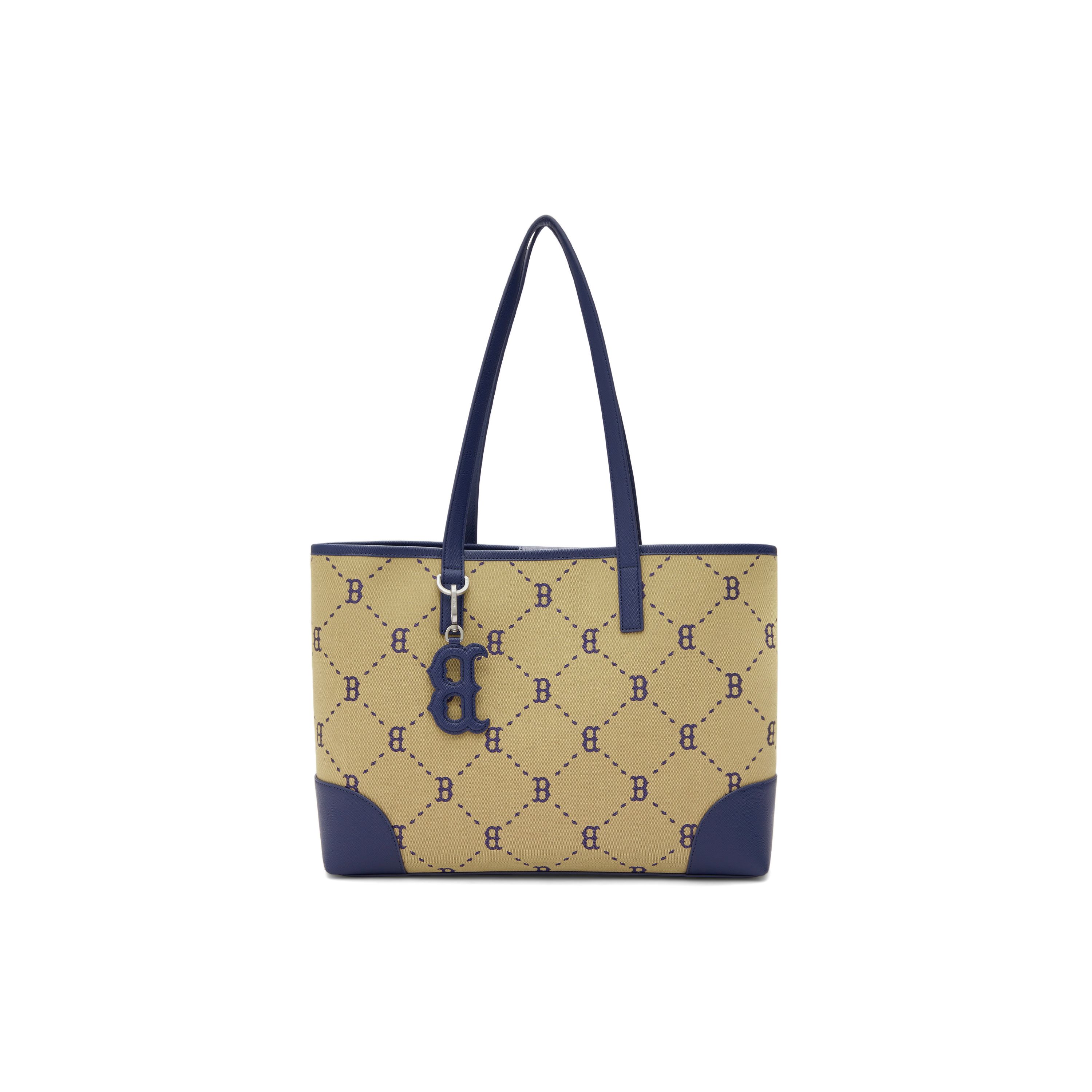 

MLB 24FW Floral Series Boston Red Sox Large Capacity Versatile Portable Practical Polyester Cotton Tote Bag Unisex Tote Bag Khaki 3AORL014N-43BGL Khaki
