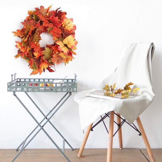 5.7Ft Fall Maple Leaf Garland Artificial Autumn Foliage Garland Harvest Hanging Vine