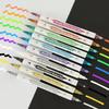 Metallic Dual Tip Marker Pens, with Brush And Fine nibs, For Album DIY, Black Cards, Scrapbooking, Craft Supplies