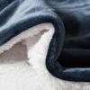 Double-Layer Lamb Fleece Cotton Blanket - Thick, Soft, and Comfortable with Customizable Logo for Office or Car Use.