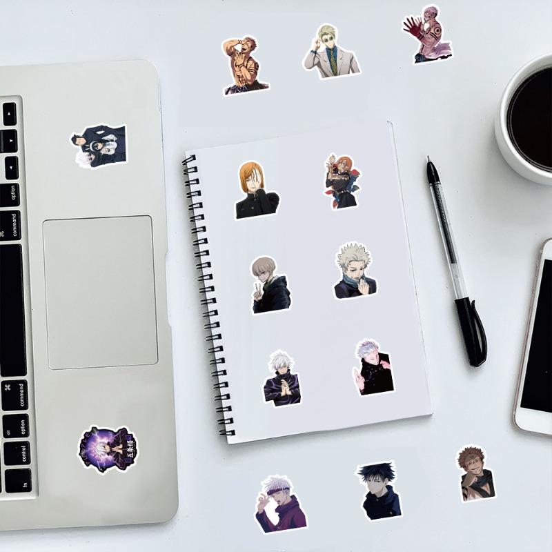 100pcs New Cartoon Jujutsu Kaisen Stickers Cute Decals Toy Stationery Guitar Phone Bicycle Laptop Luggage Car Graffiti Stickers