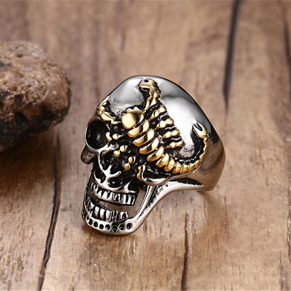 Accessories Domineering Scorpion Skull Men's Fashionable Single Ring
