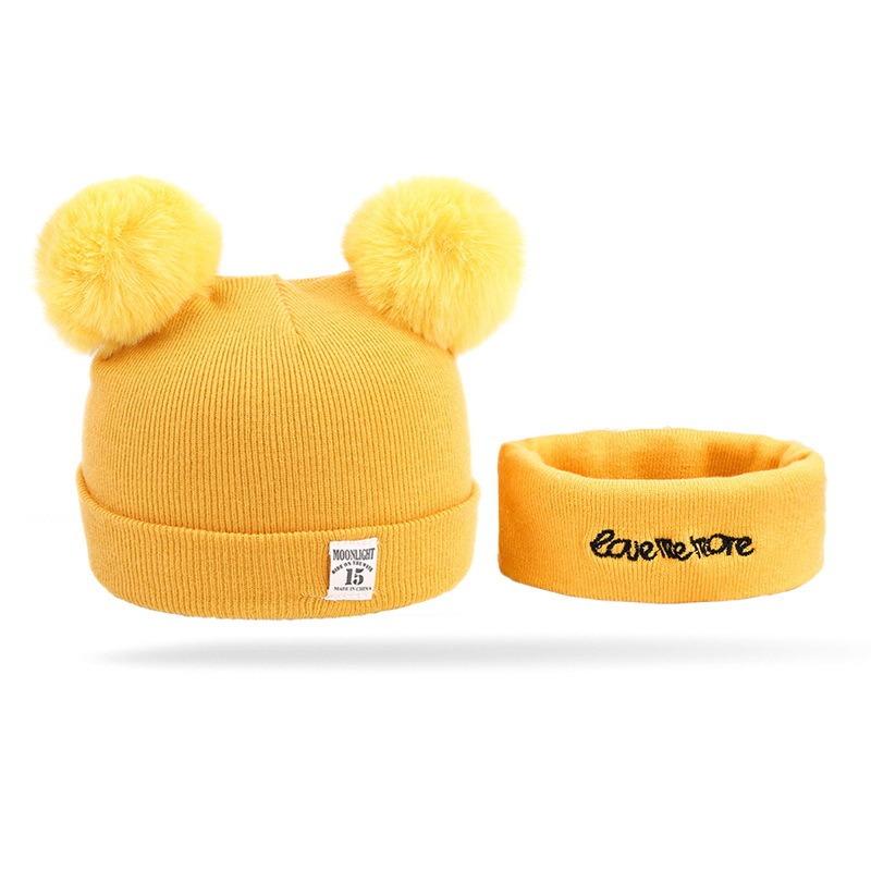 Autumn and Winter Baby Hat Set To Keep Warm, Male and Female Newborns, Babies, Autumn and Winter Tire Caps, Infants and Toddlers, Newborn 0-12 Months