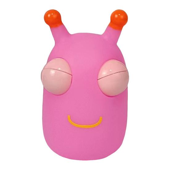 Popping Eye Cabbage Worm Toy Anxiety Stress Relief Colorful Caterpillar Squeeze Pinch Sensory Toy Kids