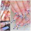 1 Box Nail Decoration Sequins Nail Jewelry 12 Grid Laser Symphony Butterfly Sequin DIY Nail Accessories